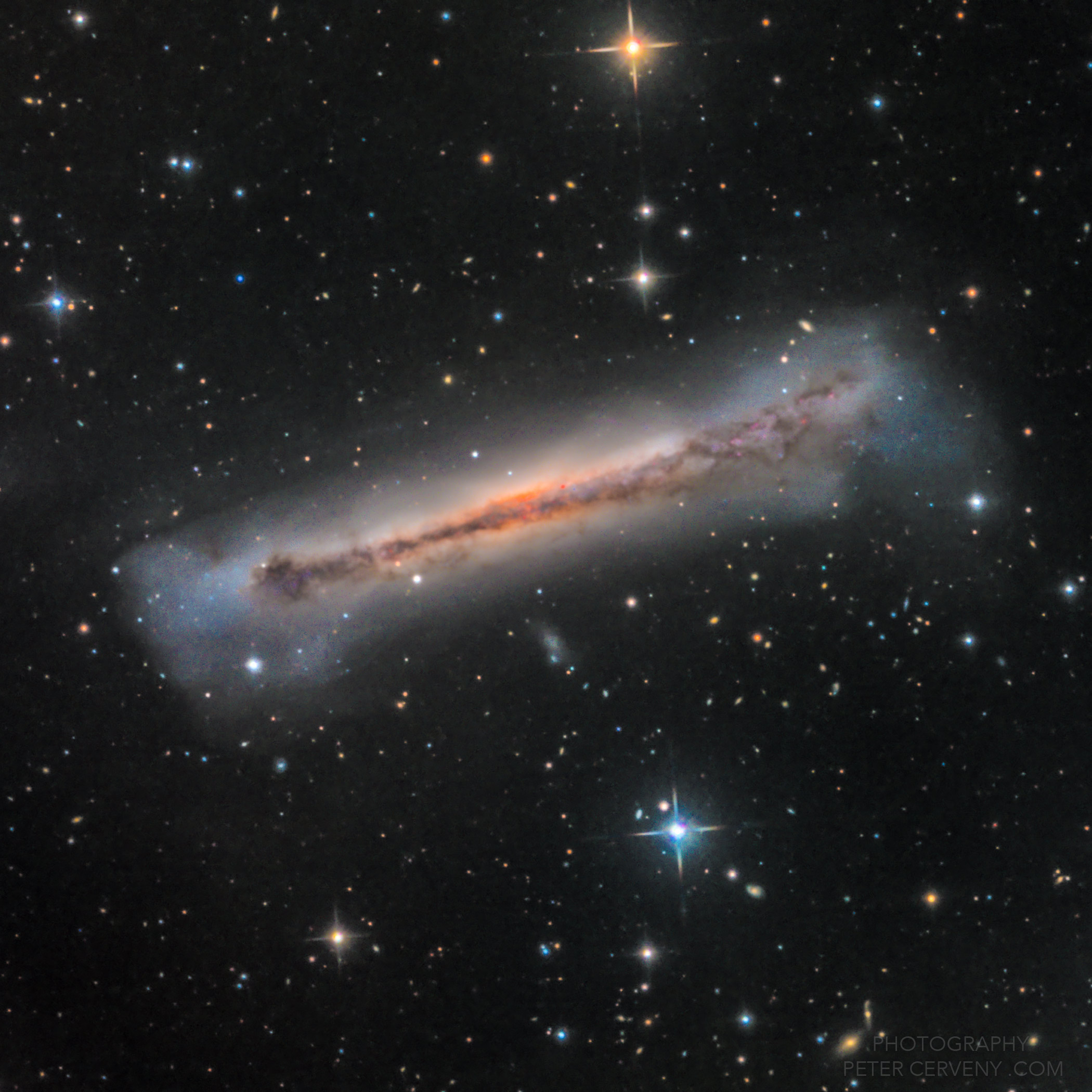 NGC3628 Hamburger Galaxy