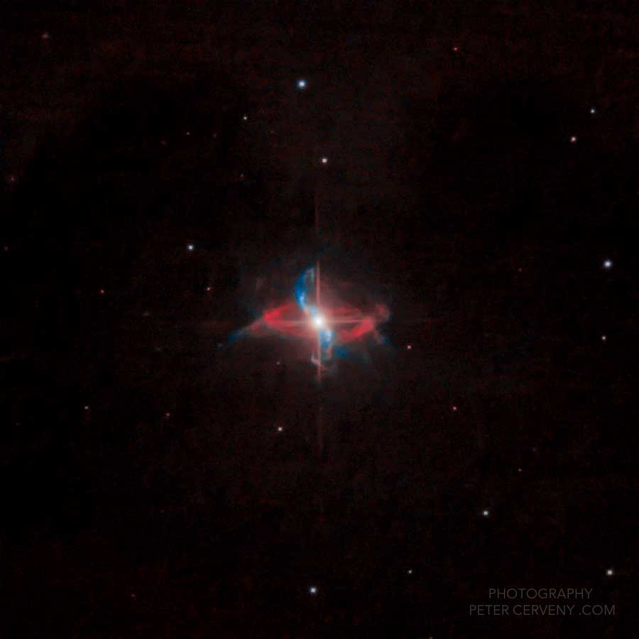 R Aquarii and Cederblad 211 Nebula